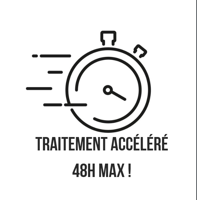Traitement de commande accélérée 48h max